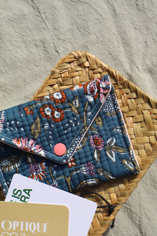 Porte-cartes en coton - fait main