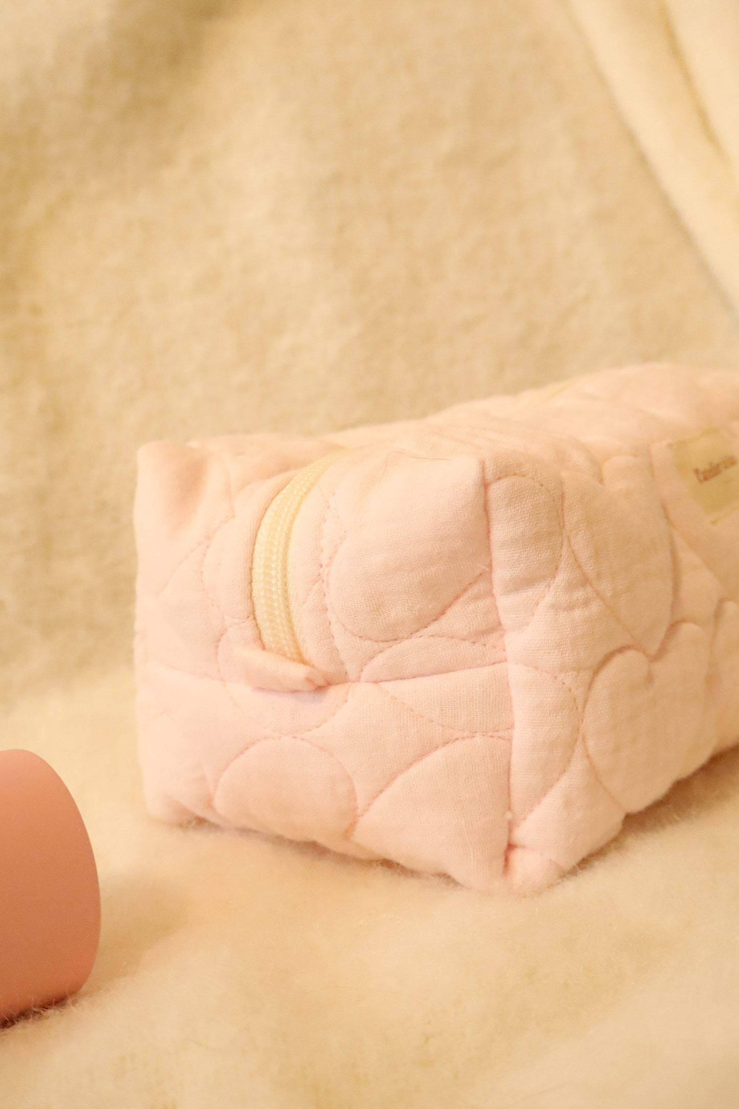 Trousse de toilette matelassée – Fait main