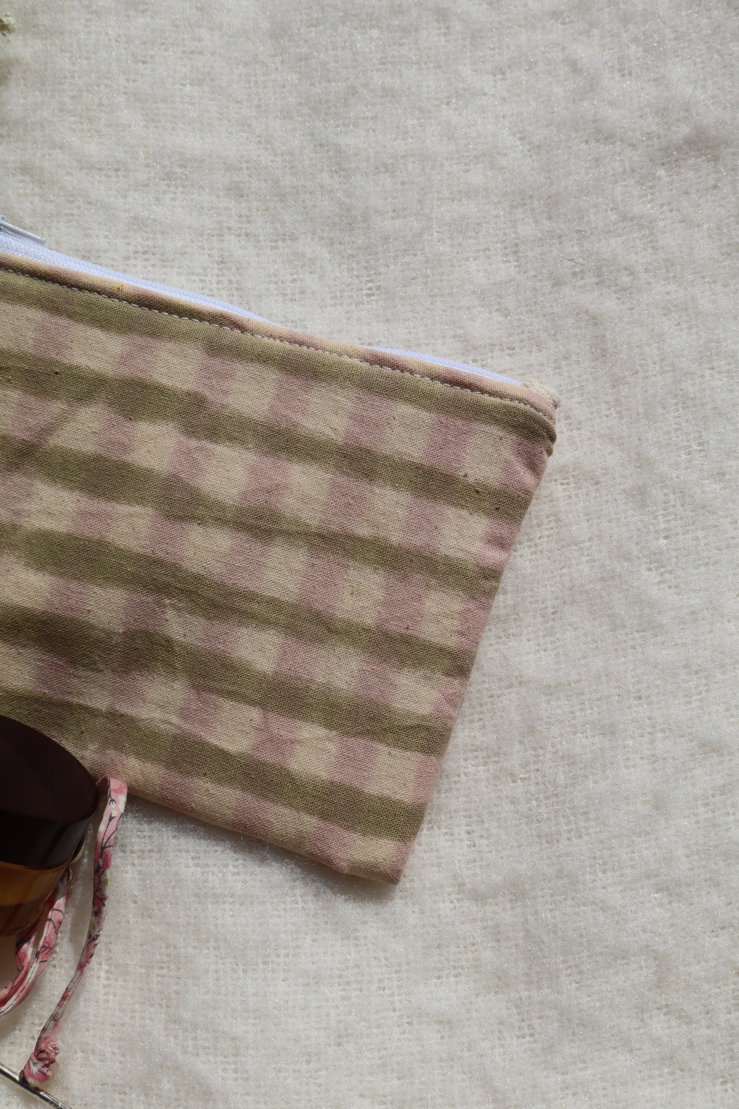 Pochette artisanale en coton - fait main