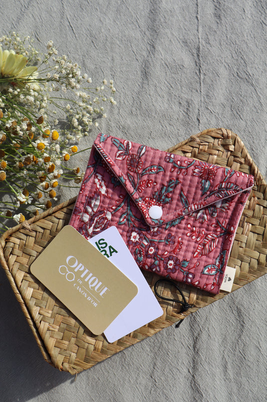 Porte-cartes en coton - fait main