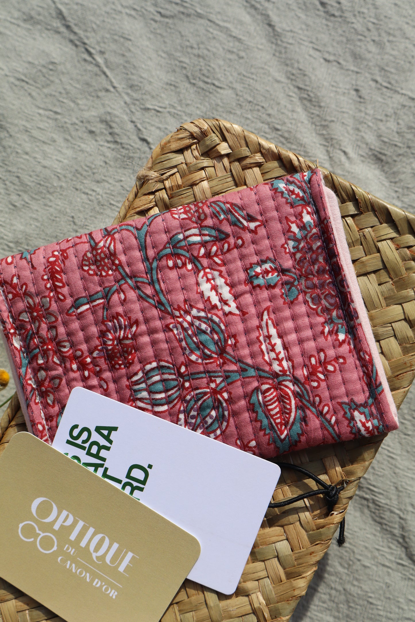Porte-cartes en coton - fait main