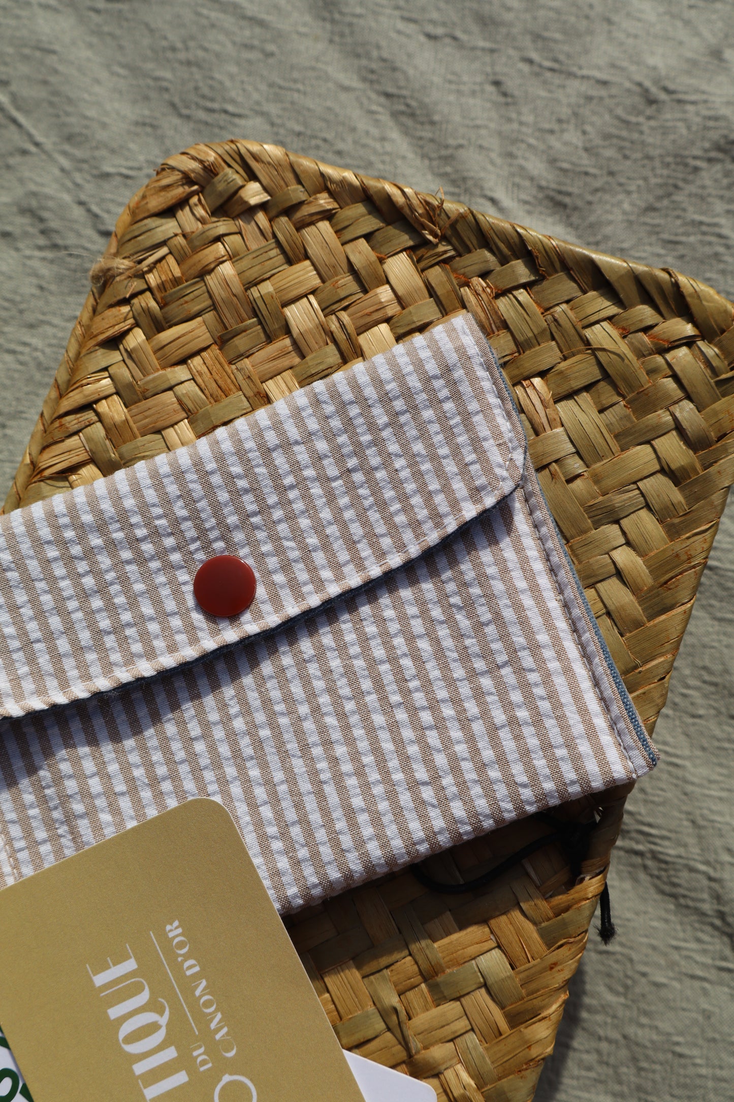 Porte-cartes en coton - fait main