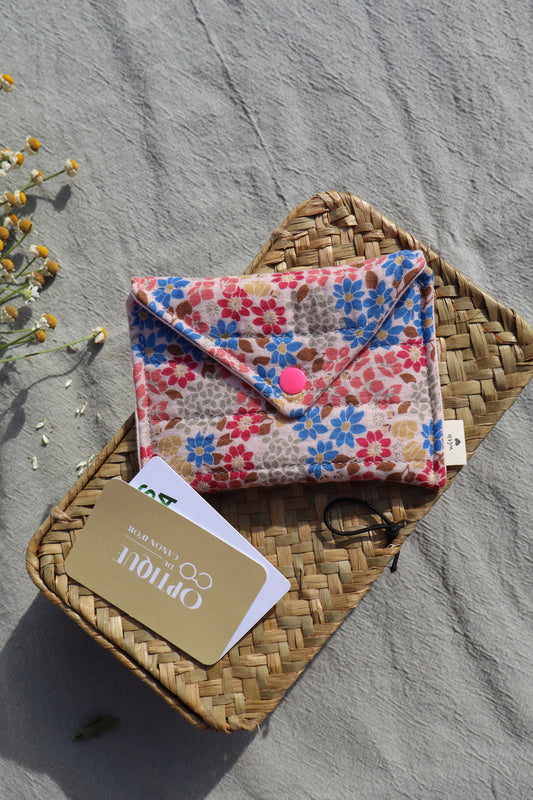 Porte-cartes en coton - fait main