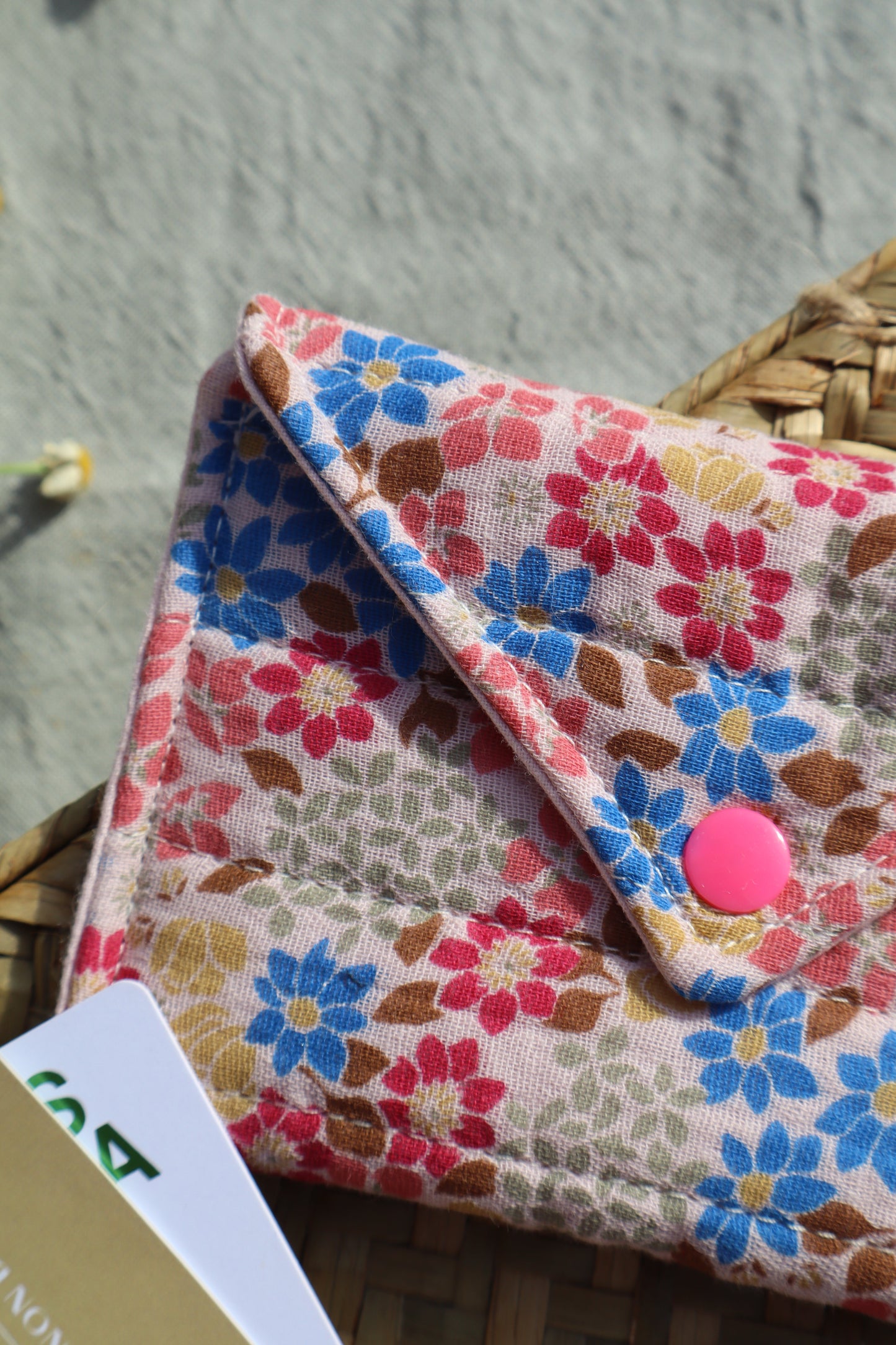 Porte-cartes en coton - fait main