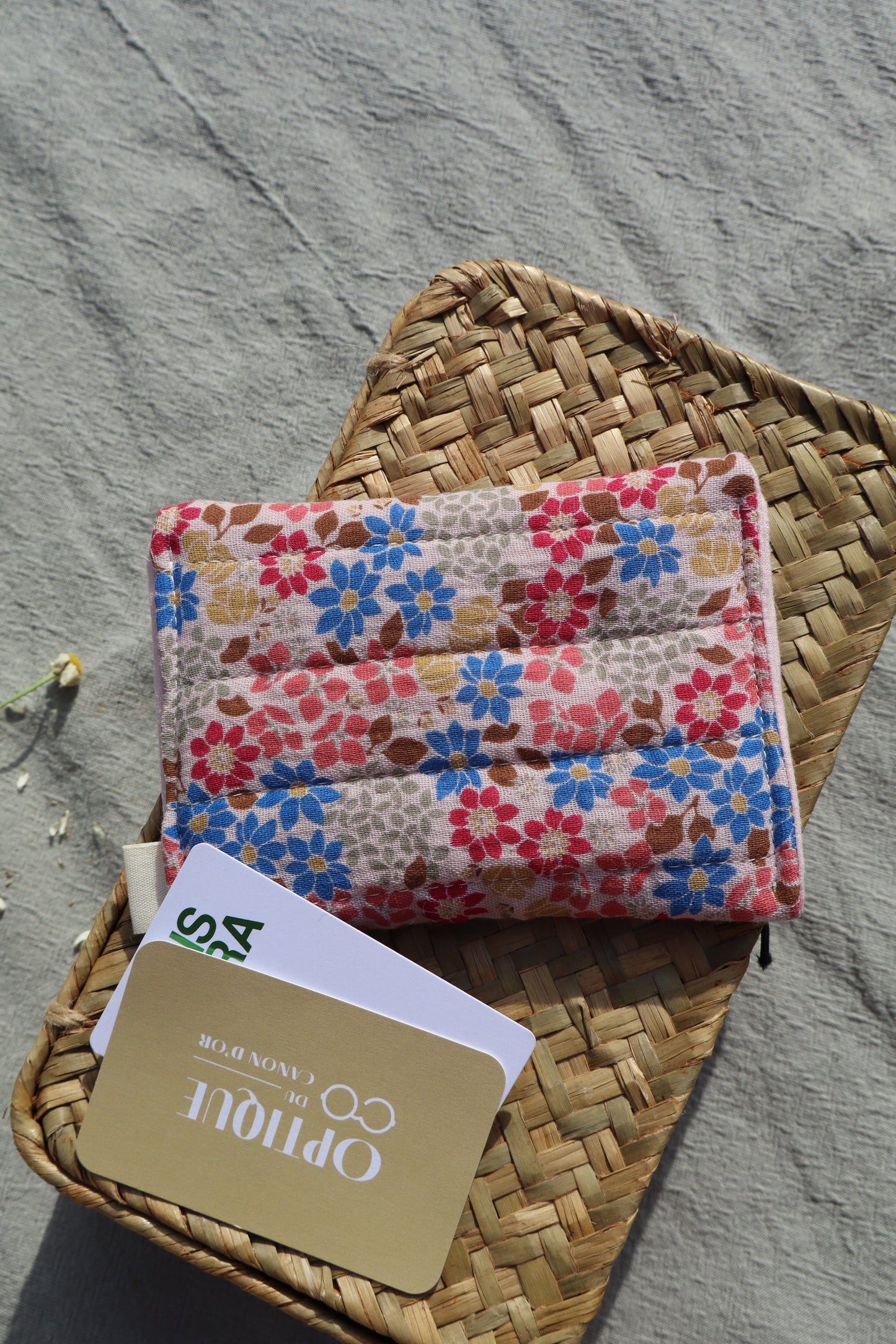 Porte-cartes en coton - fait main